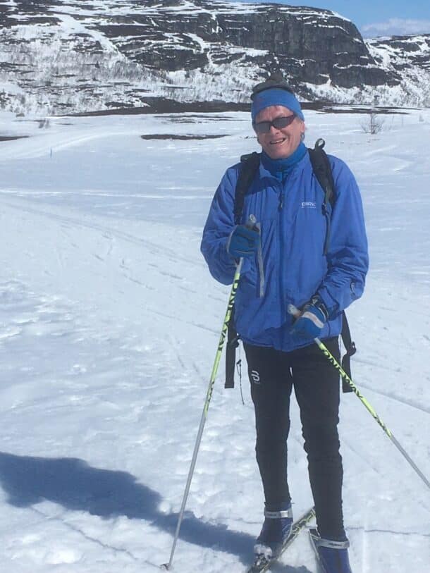 Morten Mowe på ski på Beitstølen